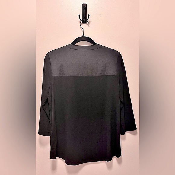 Calvin Klein Black Button Down Shirt (Medium) RN 54163 **BRAND NEW W/ TAGS!!🔖🎁** - Picture 2 of 11